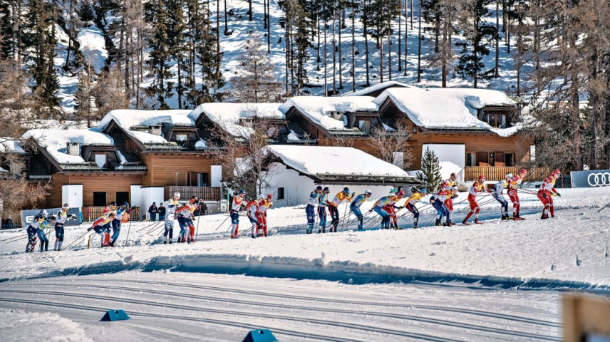 164 Profi-Langläuferinnen und Langläufer sind am Wochenende bei der Kurz- und Langdistanz angetreten. Foto: fotoswiss.com/Giancarlo Cattaneo