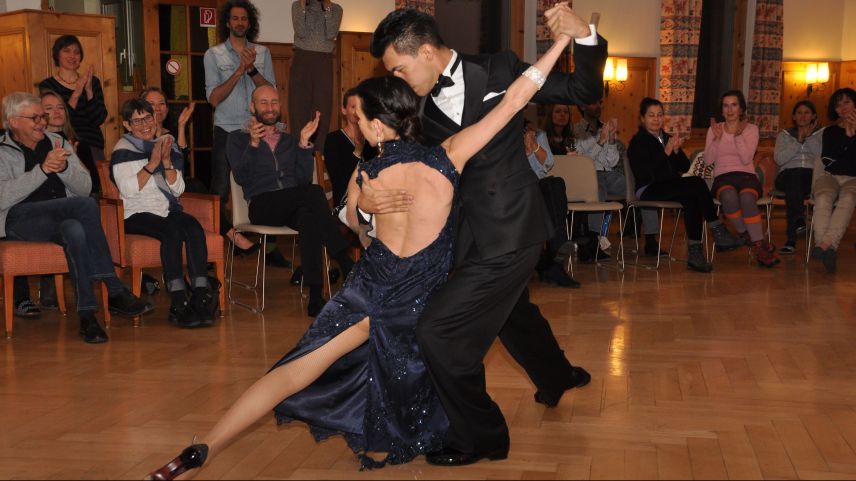 Tango-Show des Profi-Tanzpaars Annatina Luck und Daniel Aranda im Sporthotel 