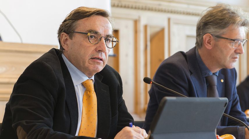 Sigi Asprion (links) wird neuer CEO der Academia Engiadina. Foto: Reto Stifel