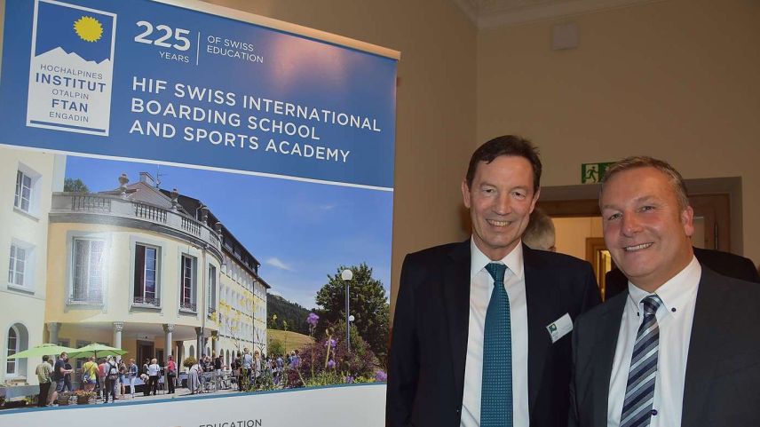 Beat Sommer, Direktor des Hochalpinen Instituts Ftan und Jon Peer, Verwaltungsratspräsident, sind überzeugt, die Schule wieder auf Erfolgskurs bringen zu können (Foto: Nicolo Bass).