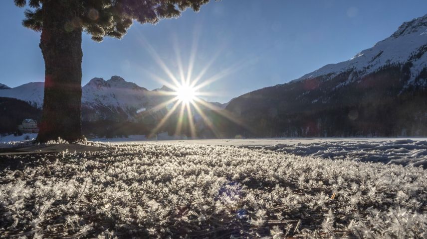 Frühlingsbeginn in St.Moritz   Foto: Daniel Zaugg