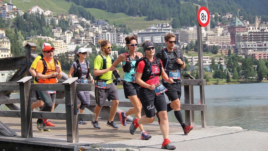 Insgesamt rund 270 Läuferinnen und Läufer haben am Samstag im Oberengadin den Prolog zum Swissalpine Irontrail bestritten (Foto: z. Vfg)
