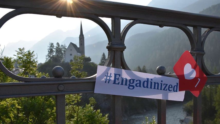 Mit dem Hashtag «#Engadinized» wird auf Social Media Werbung für das Engadin gemacht. (Foto: Jan Schlatter)