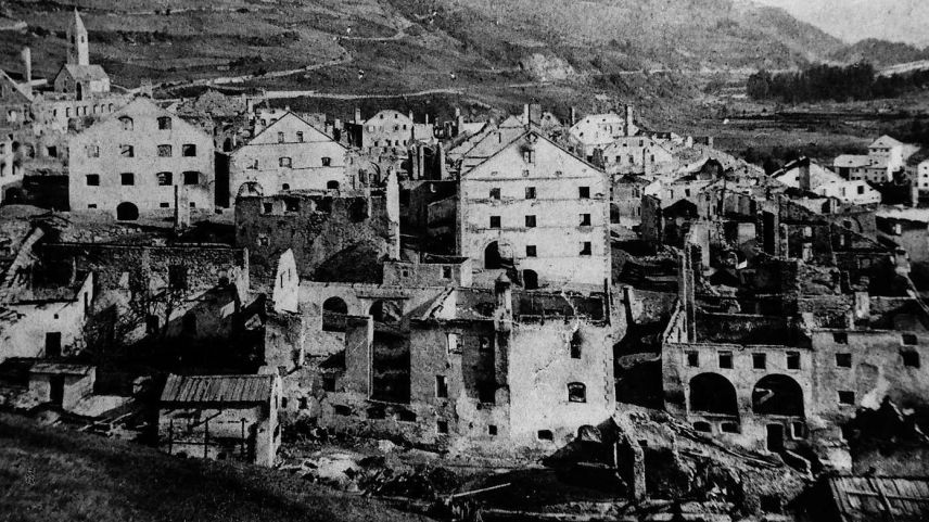 L’incendi vaiva devastà dal 1869 üna gronda part dal cumün da Lavin (fotografia: mad).