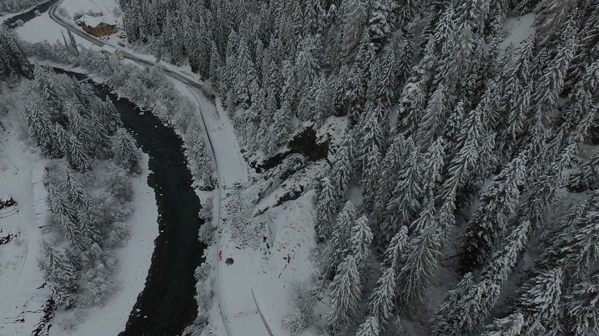 Erdrutsch zwischen Ardez und Scuol: Foto: Tiefbauamt Graubünden