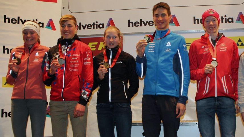Der Sieger: Niclas Steiger (Zweiter von Rechts). Foto: Swiss-Ski