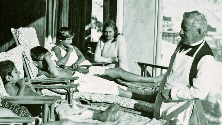 Der Samedaner Arzt Dr. Oscar Bernhard gilt als Begründer der Heliotherapie «Heilung durch Sonnenbestrahlung». Foto: z. Vfg.
