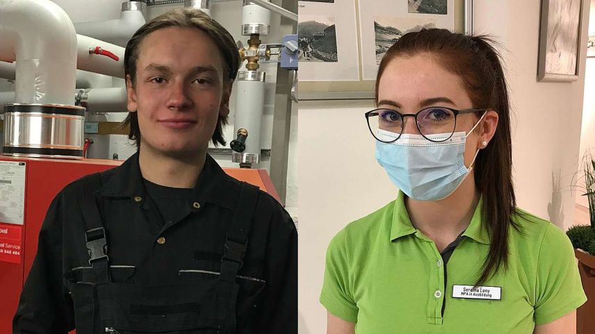 Fernando Matossi und Seraina Lony haben ihre Lehre erfolgreich abgeschlossen.