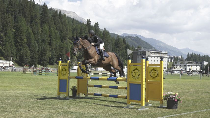 St. Moritz war am Wochenende Treffpunkt von Reitsportlern und Pferdefreunden.