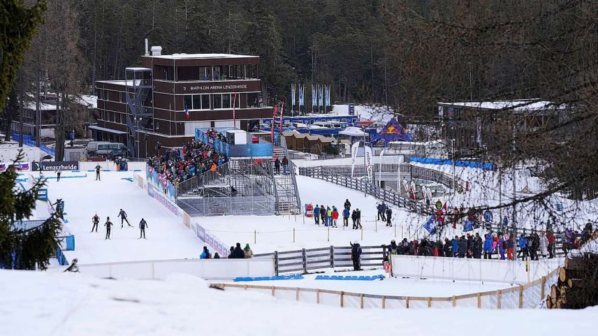 Biathlon-Arena Lenzerheide. Foto: Swiss Ski