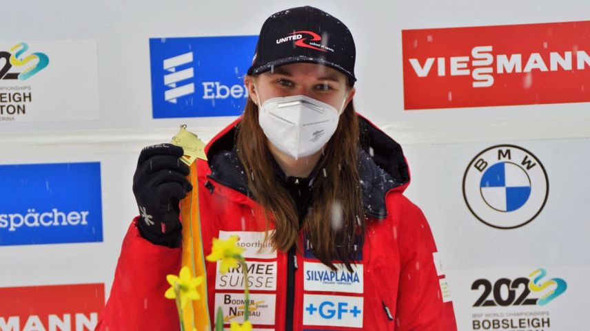 Sensationelle Bronzemedaille für Natalie Maag im Rodeln am Weltcup-Finale in St. Moritz - Celerina (Foto: z. Vfg).