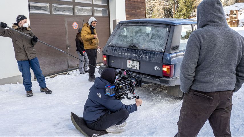 Derzeit wird der Film "Le Dormant" in St. Moritz gedreht. Foto: Denise Kley