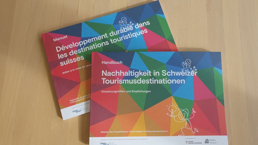 Handbuch für Nachhaltigkeit in Schweizer Tourismusdestinationen. Foto: TESSVM