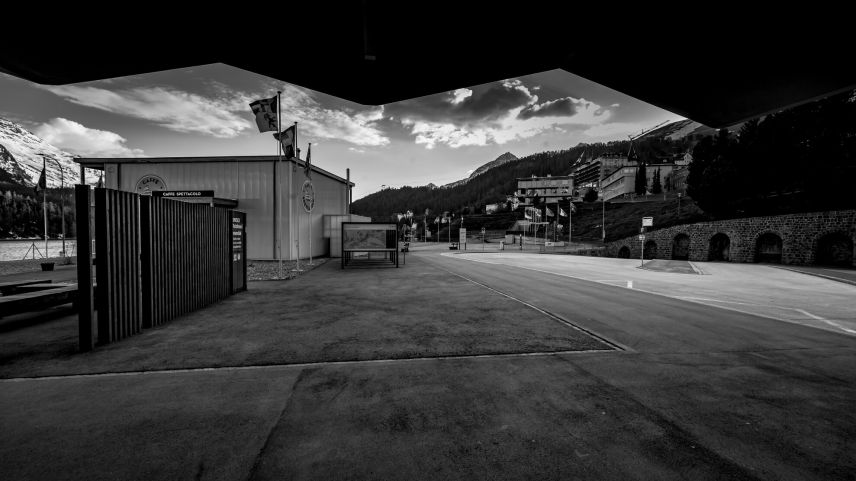 St.Moritz im Lockdown. Foto: Fotoswiss/Giancarlo Cattaneo