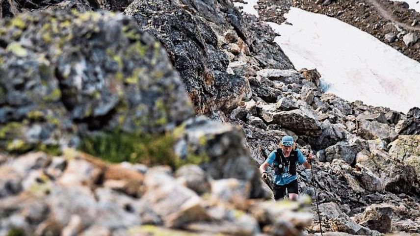 Mehr als 2600 Höhenmeter galt es beim Gletschermarathon zu bezwingen. Foto: Sportograf