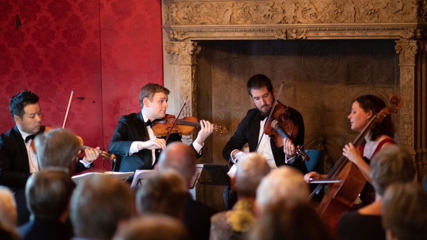 Eir ingon suna il Quartet Stradivari i’l Chastè Tarasp (fotografia: mad).