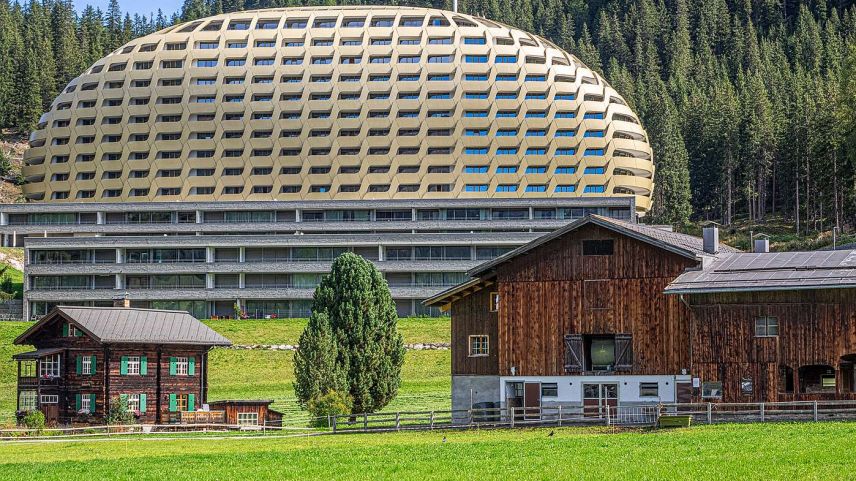 Das Goldene Ei in Davos.
Foto: Reto Stifel