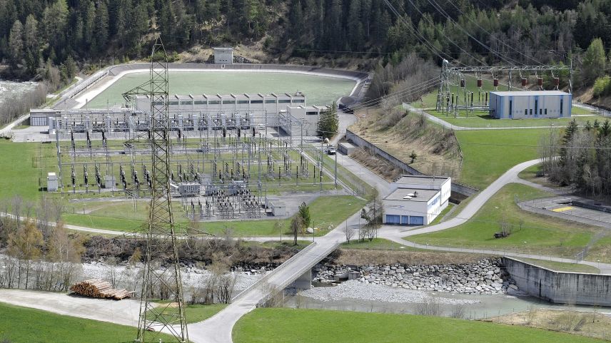 La producziun d’electricità da las Ouvras Electricas Engiadina d’eira sur la media da blers ons (fotografia: Rolf Canal).