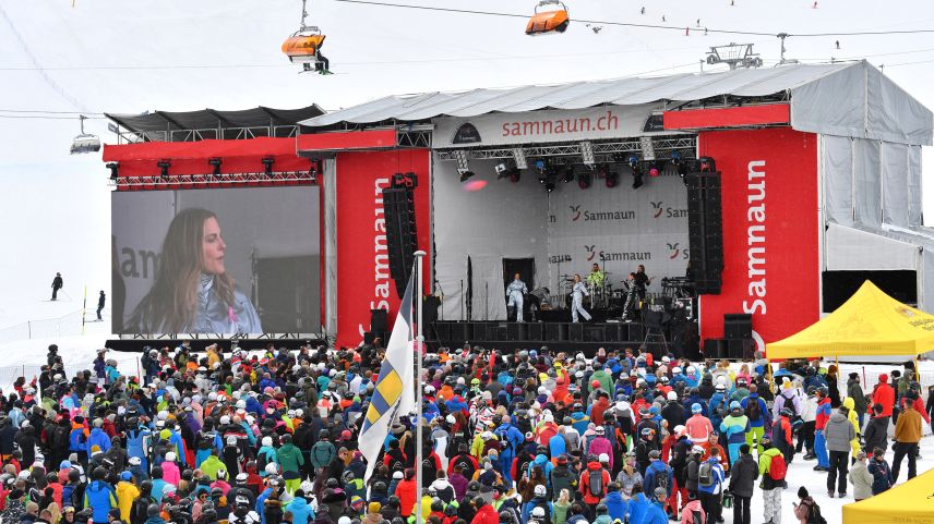 «No Angels» verbreiteten eine gute Stimmung auf der Alp Trida in Samnaun (Foto: Mario Curti).