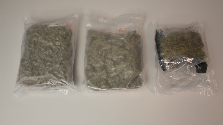 Das am Freitagabend sichergestellte Marihuana war in Plastikbeutel abgepackt. Foto: kapo