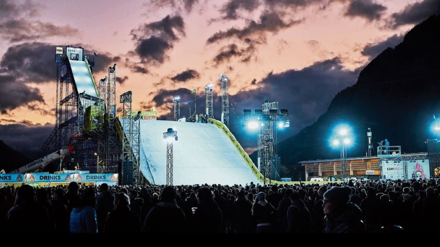So, wie letztes Jahr beim Big Air-Festival in in Chur könnte die Anlage aussehen. 		Foto: Big Air Chur