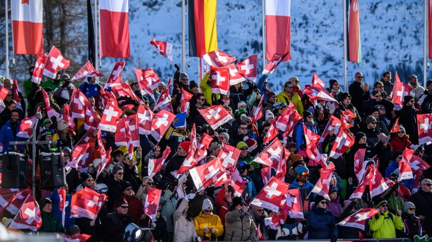 Zahlreiche Skifans versammelten sich am Samstag und Sonntag in St. Moritz. Foto: fotoswiss.com/Giancarlo Cattaneo