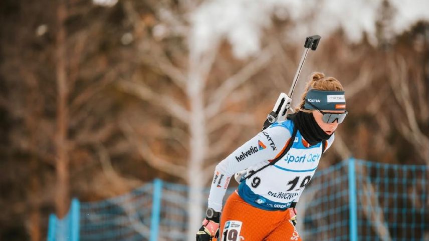 Alessia Laager in Kasachstan. Fotos: Kazakhstan Biathlon Union/Turar Kazangapov