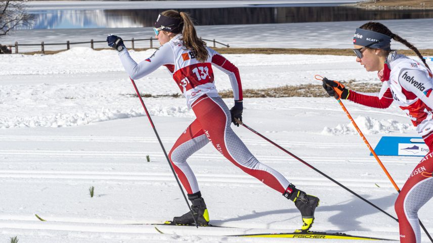 Schon kurz nach dem Start löste sich Marina Kälin unwiderstehlich von der Konkurrenz.       Foto: Daniel Zaugg