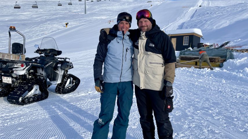Armon Gisep und Michi Beer sorgen hinter den Kulissen für einen optimalen Snowboard Weltcup. Foto Fadrina Hofmann