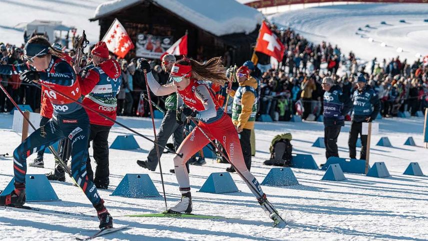 Marina Kälin überzeugt vor heimischem Publikum. Foto: Swiss Ski