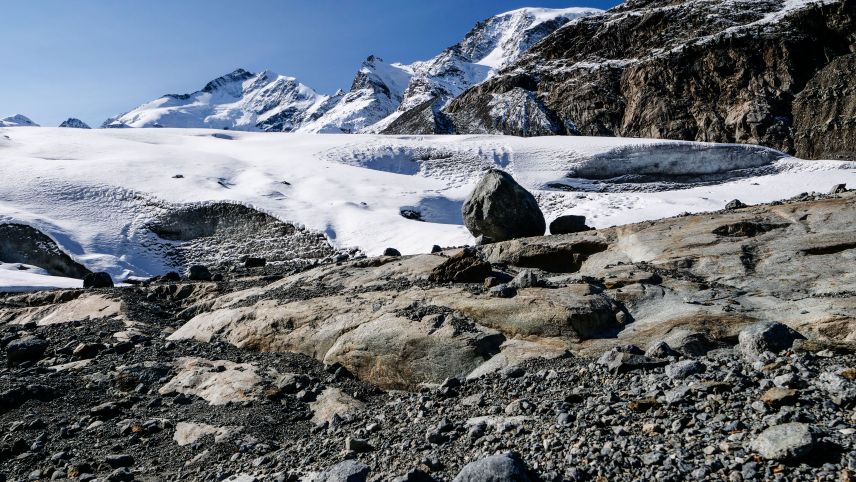 Gletscher wie der Morteratschgletscher sind vom Klimawandel in besonderem Masse betroffen. Archivbild: Jon Duschletta