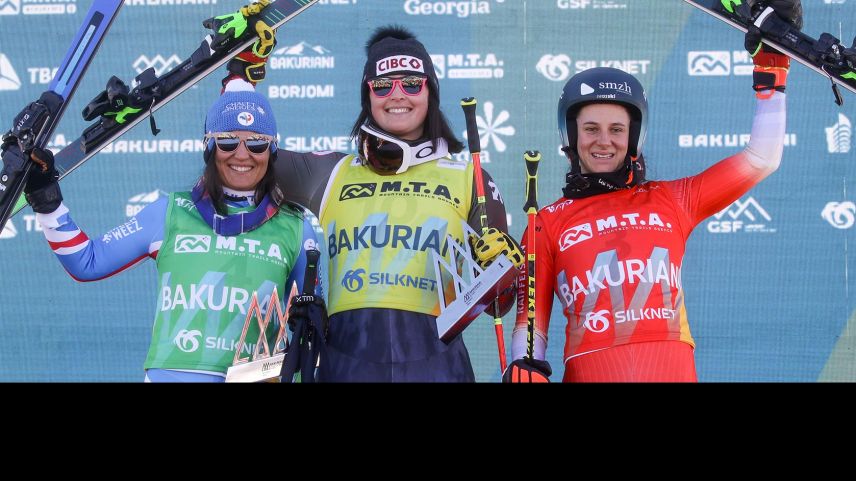 Talina Gantenbein erreichtm Sonntag den 3. Rang im Ski Cross (Foto: GEPA Pictures).