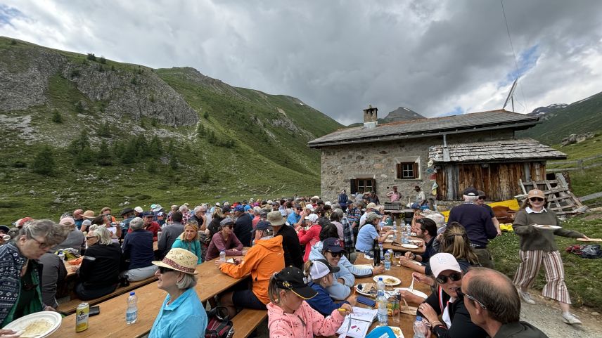 La Festa d’Alp a Zuoz ho darcho attrat a bgers indigens e giasts, uschè cha’ls organisatuors haun cun 197 annunzchas pudieu registrer ün record da partecipantas e partecipants (fotografia: mad).
