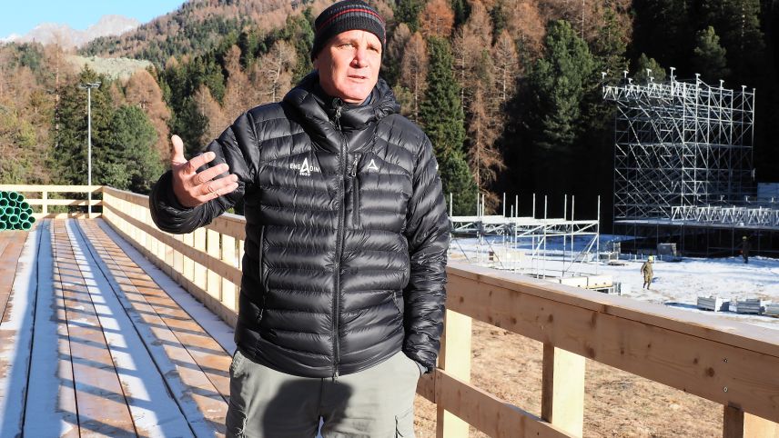 Guido Mittner ist Chef Infrastruktur an der Freestyle-WM. Foto: Fadrina Hofmann