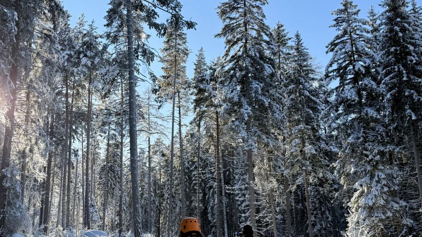 Giuven e vegl less passantar l¦aventüra sül glatsch. fotografia: Fadrina Hofmann