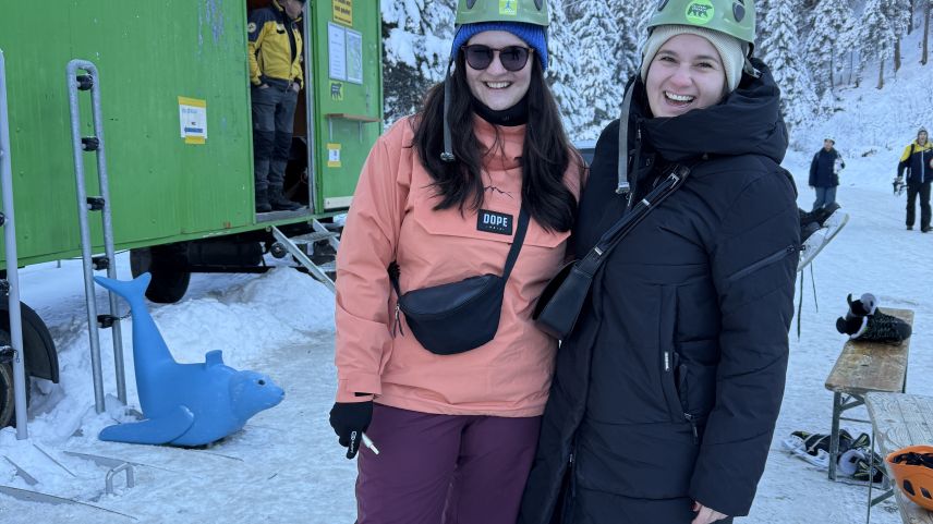 Las Bernaisas sun viagiadas aposta pella via da glatsch in Engiadina Bassa.  fotografia: Fadrina Hofmann