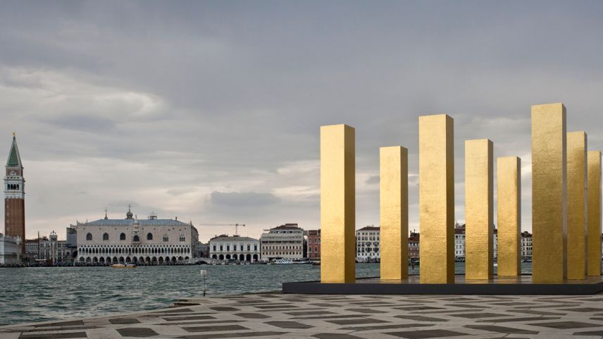Illustration Heinz Mack: The Sky Over Nine Columns in Venedig, 2014