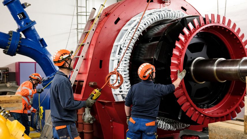 Im Januar wurde bereits der revidierte Generator eingebaut. Foto: Marc Welschinger