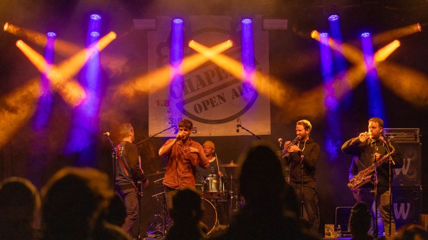 Kultband Nguru am Samstagabend. Foto: Open Air Chapella