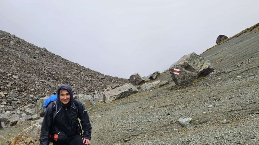 Etappe zwei von Lavin nach Klosters im strömenden Regen. Foto: Claudia Hellmig