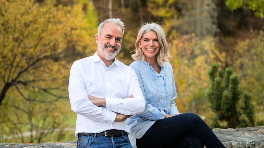 Gregorio van Kuyk und Katja Gridling übernehmen die Direktion des Berghotels Randolins. Foto: z. Vfg