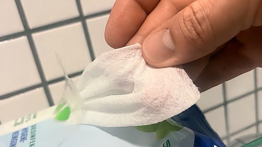 Palperi da tualetta ümid nu tuochan insè illa tualetta, siand cha quels paun stupper las pumpas e’ls chanels (fotografia: David Truttmann).