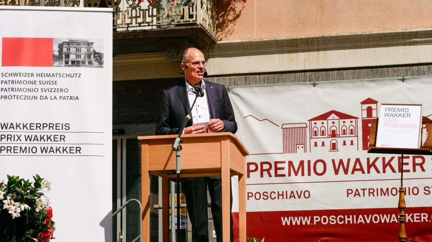 Podestà Giovanni Jochum während der Dankesrede.