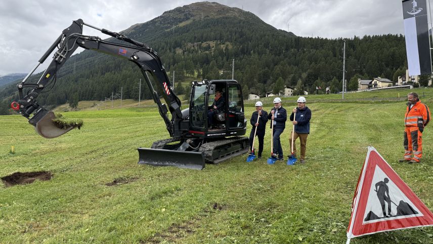 Der Spatenstich ist vollbracht. Foto: Fadrina Hofmann