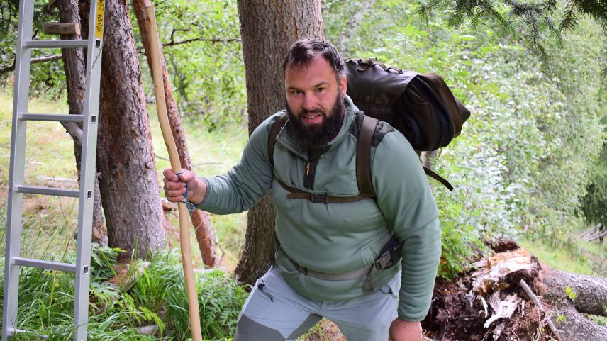 David Baumgartner ist in seiner Heimat schon lange Jäger – im Engadin jagt er zum ersten Mal. Fotos: Imke Marggraf