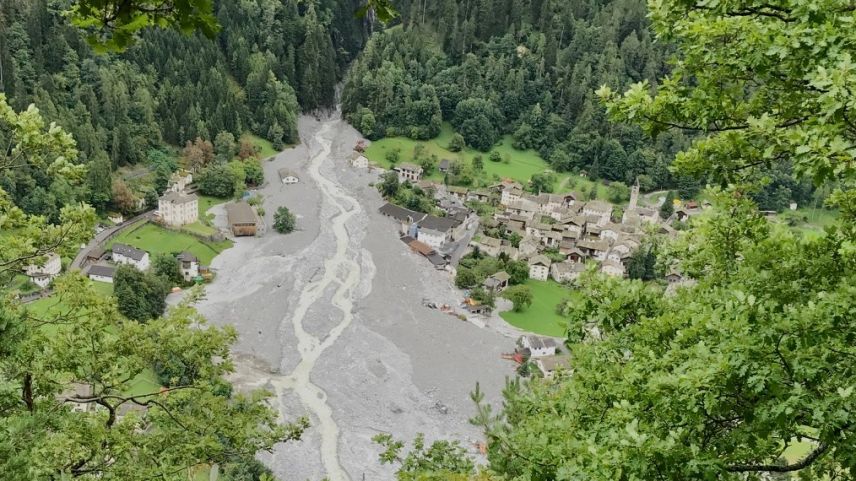 Die Umsetzung des Projekts Bondo II hatte eine Bauzeit von vier Jahren. Insgesamt wurden 30 000 m3 Beton verbaut. Hier ein Foto aus dem Jahr 2017. Fotos: Comune di Bregaglia