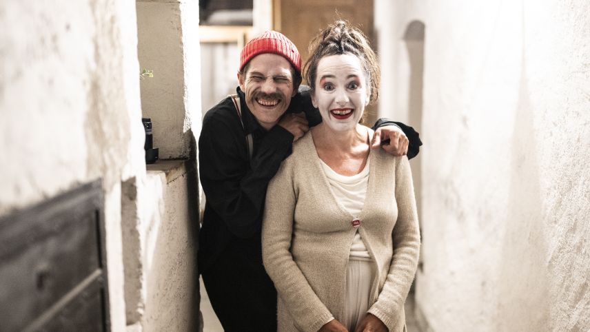 Das Clown-Duo Aniko.  Foto: Mayk Wendt