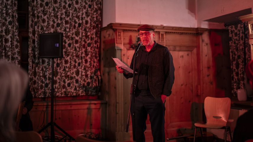 Open Mic mit Plinio Meyer.  Foto: Mayk Wendt