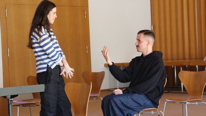 Impressionen der Probe. Foto: Stefanie Wick Widmer