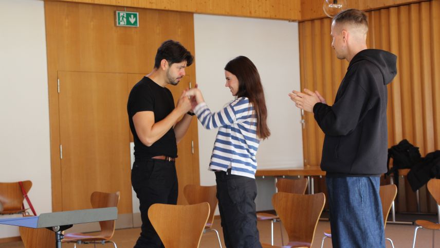 Impressionen der Probe. Foto: Stefanie Wick Widmer